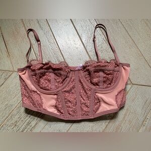urban outfitters out from under pink lace bra sz medium